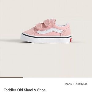 Vans Kids Old Skool V Pink Sneakers